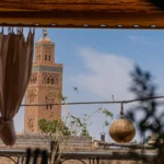 a tall tower with a clock on top of it