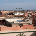a view of a city from a rooftop