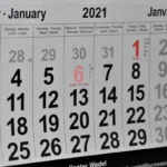 Wall Calendar January 2021, Year 2021 is coming