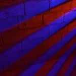 purple and black brick wall