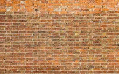 Old brick wall in sunshine