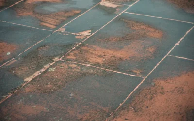 A brick floor